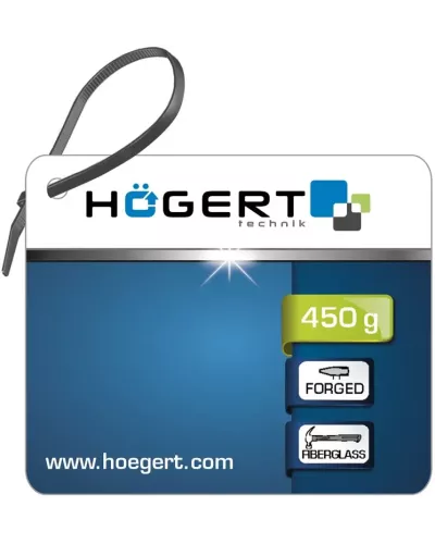 Молоток столярный 450 г., с рукояткой из стекловолокна HT3B034
