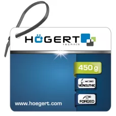 Молоток столярный монолитный, 450 г., с ручкой из стекловолокна HT3B035