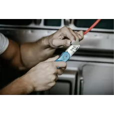 Нож складной с трапециевидным лезвием складной, алюминиевый корпус, 1 лезвие SKS HT4C623