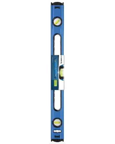 Уровень алюминиевый 60 см,  (3-х пузырьковый), синий HT4M006