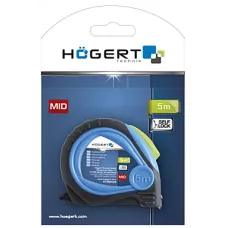 Рулетка 5 м х 25 мм, покрыта нейлоном, стопор ленты, с магнитом, MID HT4M426