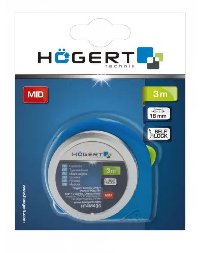 Измерительная рулетка 5м, 25мм HT4M436