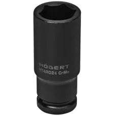 Головка торцевая ударная глубокая шестигранная 1/2″, 24 мм, DIN 3121, CrMo HT4R024