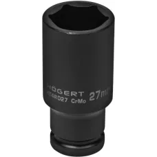 Головка торцевая ударная глубокая шестигранная 1/2″, 27 мм, DIN 3121, CrMo HT4R027