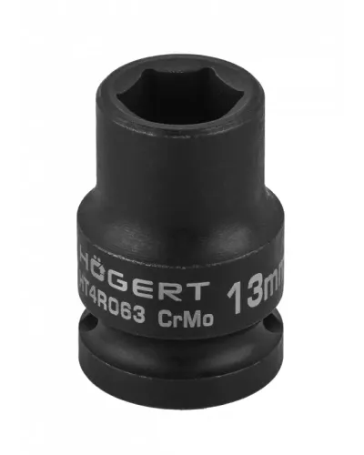 Головка торцевая ударная шестигранная 1/2″, 13 мм, DIN 3121, CrMo HT4R063
