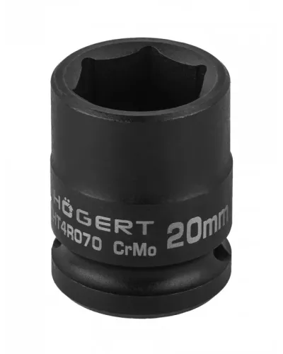 Головка торцевая ударная шестигранная 1/2″, 20 мм, DIN 3121, CrMo HT4R070