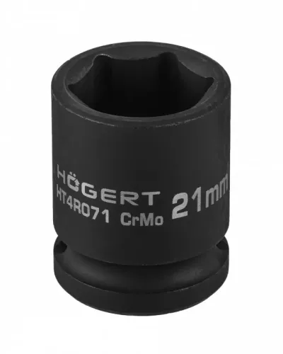 Головка торцевая ударная шестигранная 1/2″, 21 мм, DIN 3121, CrMo HT4R071