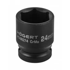 Головка торцевая ударная шестигранная 1/2″, 24 мм, DIN 3121, CrMo HT4R074