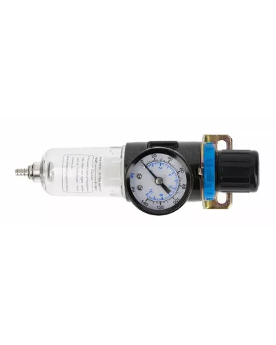Фильтр-регулятор с манометром пневматический 1/4″, 15см³, 9 бар/135 PSI HT4R871