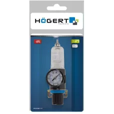 Фильтр-регулятор с манометром пневматический 1/4″, 15см³, 9 бар/135 PSI HT4R871
