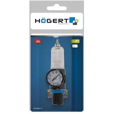 Фильтр-регулятор с манометром пневматический 1/4″, 90см³, 9 бар/135 PSI HT4R872