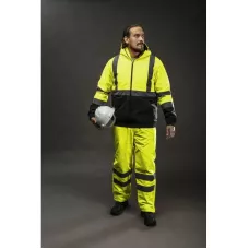 OKER Куртка-бомбер сигнальная утепленная желтая размер M (50) HT5K244-M