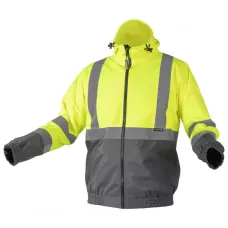 NIMS Куртка сигнальная с капюшоном водостойкая желтая 2XL (56) HT5K246-2XL