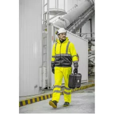 NIMS Куртка сигнальная с капюшоном водостойкая желтая 3XL (58) HT5K246-3XL