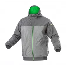 HEINER Куртка водостойкая темно-серая/зеленая 2XL (56) HT5K249-2XL