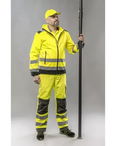 ARGEN Куртка сигнальная SOFTSHELL с капюшоном желтая 3XL (58) HT5K257-3XL