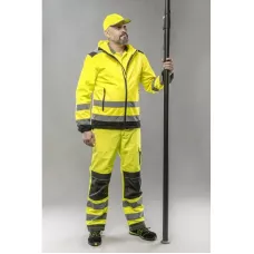 ARGEN Куртка сигнальная SOFTSHELL с капюшоном желтая L (52) HT5K257-L