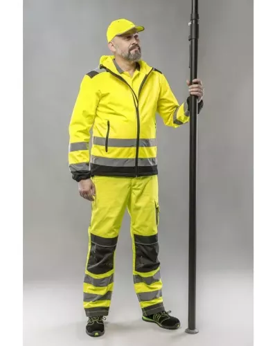 ARGEN Куртка сигнальная SOFTSHELL с капюшоном желтая XL (54) HT5K257-XL