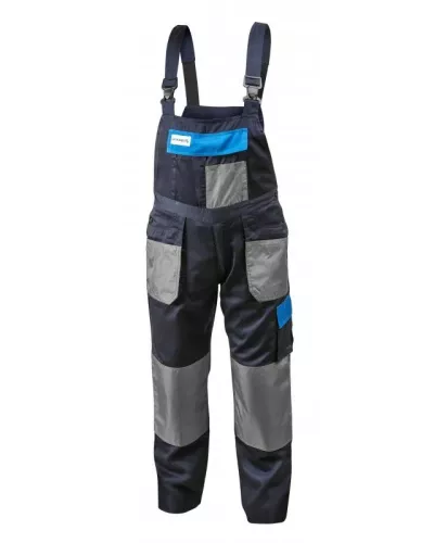 Брюки рабочие с подтяжками, хлопок 20%, полиэстер 80%, 190 г / м, XXL SLIM HT5K271-XXL SLIM