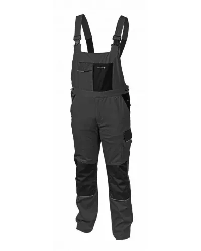 EDGAR Полукомбинезон рабочий темно-серый 2XL SLIM HT5K278-XXL SLIM