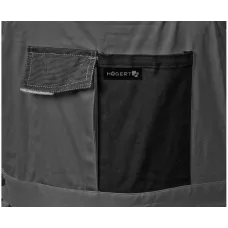 EDGAR Полукомбинезон рабочий темно-серый 2XL SLIM HT5K278-XXL SLIM