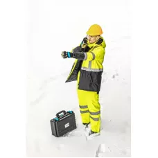 LEDA Куртка-парка сигнальная утепленная желтая M (50) HT5K330-M