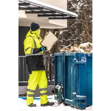 LEDA Куртка-парка сигнальная утепленная желтая M (50) HT5K330-M