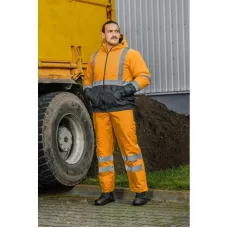 OKER Куртка-бомбер сигнальная утепленная оранжевая размер M (50) HT5K331-M