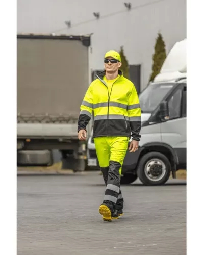 EXTER Куртка сигнальная SOFTSHELL желтая 2XL (56) HT5K335-2XL