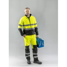 EXTER Куртка светоотражающая softshell желтая 3XL (58) HT5K335-3XL