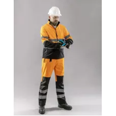 EXTER Куртка сигнальная SOFTSHELL оранжевая S (48) HT5K336-S