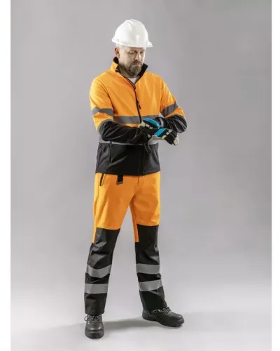 TRAUN Брюки сигнальные SOFTSHELL оранжевые L (52) HT5K338-L