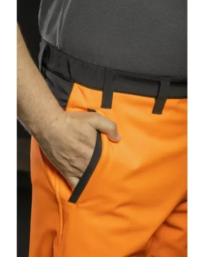 TRAUN Брюки сигнальные SOFTSHELL оранжевые M (50) HT5K338-M