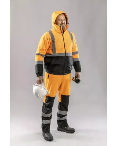 TRAUN Брюки сигнальные SOFTSHELL оранжевые S (48) HT5K338-S