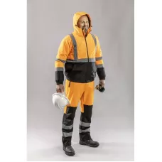 TRAUN Брюки сигнальные SOFTSHELL оранжевые XL (54) HT5K338-XL