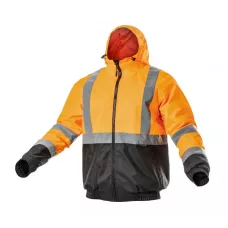NIMS Куртка сигнальная с капюшоном водостойкая оранжевая 3XL (58) HT5K341-3XL