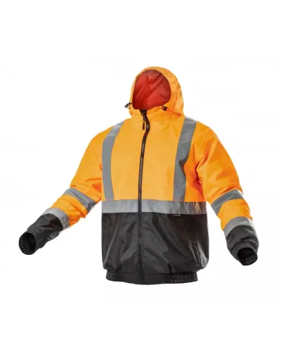 NIMS Куртка сигнальная с капюшоном водостойкая оранжевая 3XL (58) HT5K341-3XL