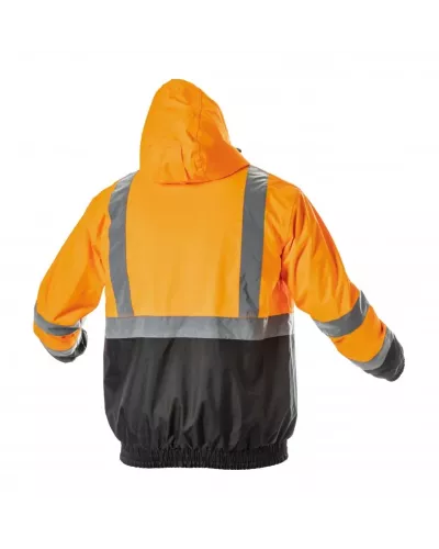 NIMS Куртка сигнальная с капюшоном водостойкая оранжевая 3XL (58) HT5K341-3XL