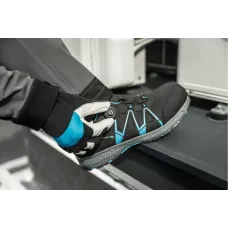 СТОР перчатки механические кожаные черный/синий 8 HT5K730-8