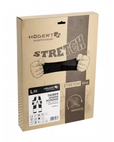 TAUBER Брюки рабочие 4-way stretch темно-серые XL (54) HT5K812-XL