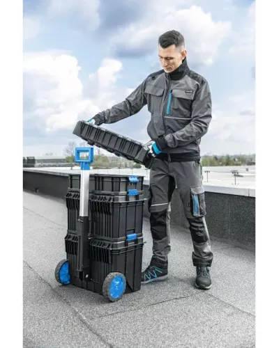 TAUBER Брюки рабочие 4-way stretch темно-серые XL (54) HT5K812-XL