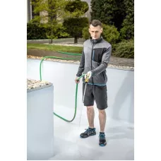 NISTER Толстовка рабочая серый меланж/синяя 3XL (58) HT5K900-3XL