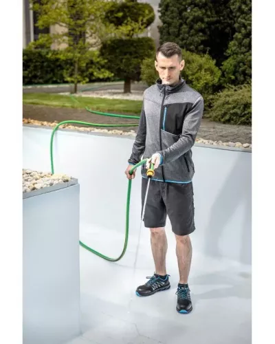NISTER Толстовка рабочая серый меланж/синяя M (50) HT5K900-M
