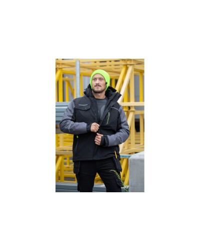 AMOS yтепленная куртка с капюшоном черная 3XL (58) HT5K923-3XL