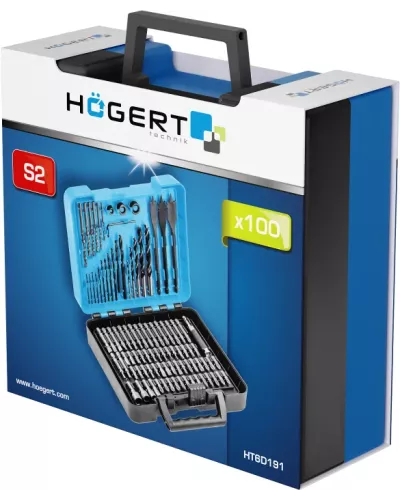 Набор бит и сверл 100 шт. HT6D191
