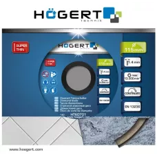 Диск отрезной алмазный, сплошная кромка 115 х 1,4 х 22,2 мм HT6D701