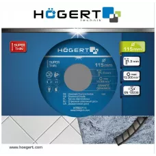 Диск отрезной алмазный супертонкий 115 х 1,3 х 22,2 мм HT6D711