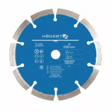 Диск отрезной алмазный 230 х 2,2 х 22,2 мм, turbo, laser welded HT6D746