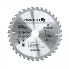 Диск пильный по дереву 216x36Tx30, Mn65 HT6D786