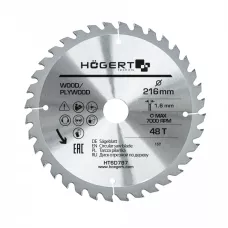 Диск пильный по дереву 216x48Tx30, Mn65 HT6D787